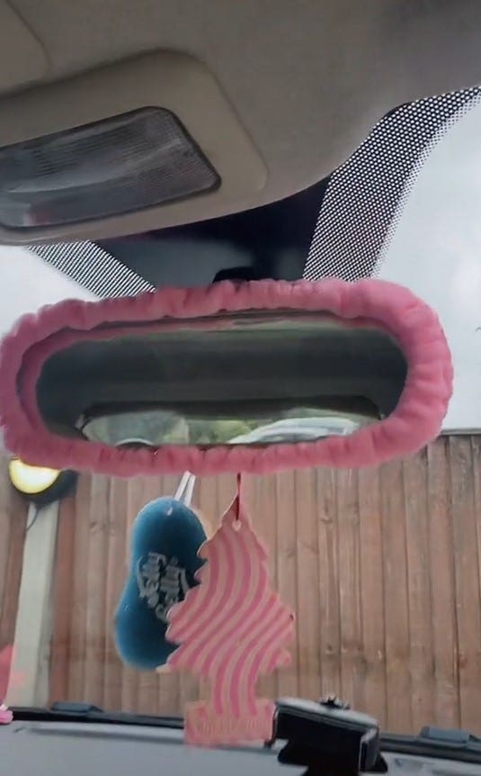 Fiat 500 interni rosa