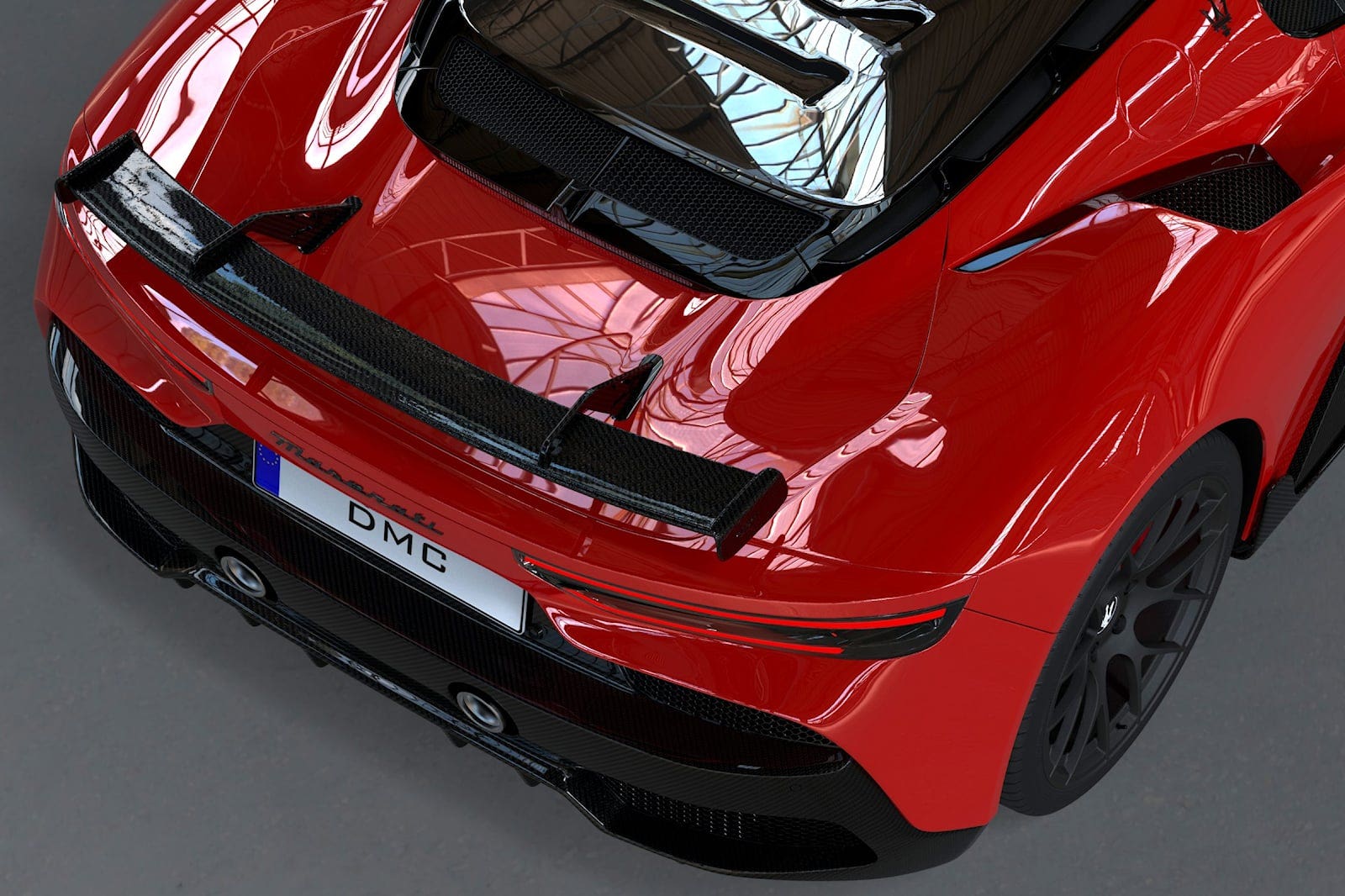 Maserati MC20 vista dall'alto