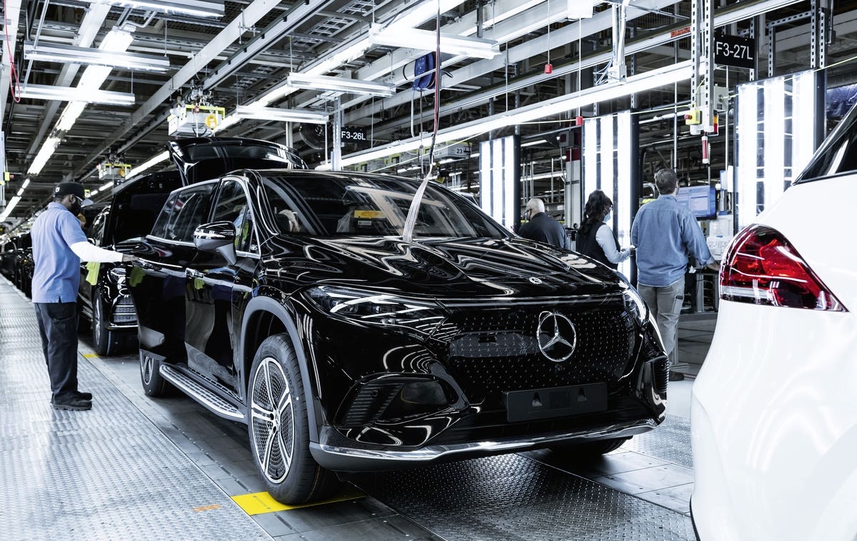 Mercedes EQS SUV produzione Tuscaloosa