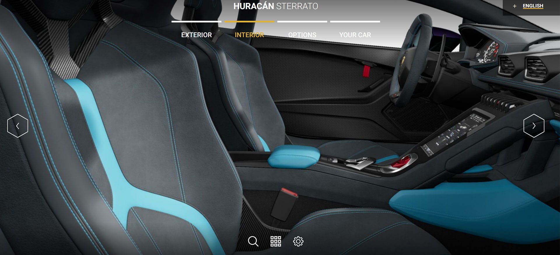 Interni Lamborghini Huracan Sterrato