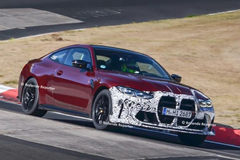 BMW M4 CS bordeaux