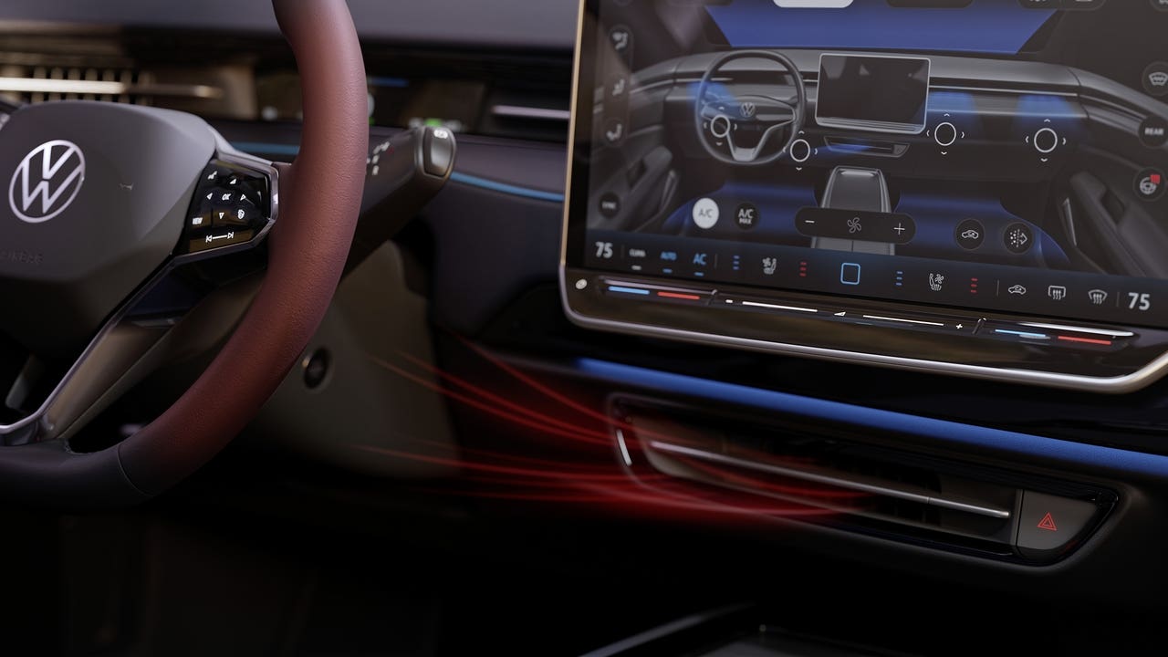 Volkswagen ID.7 sistema climatizzazione smart