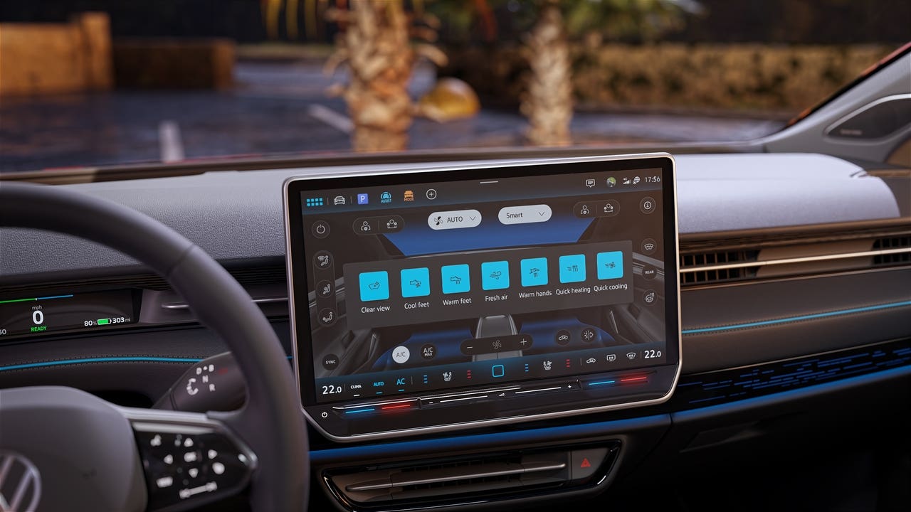 Volkswagen ID.7 sistema climatizzazione smart