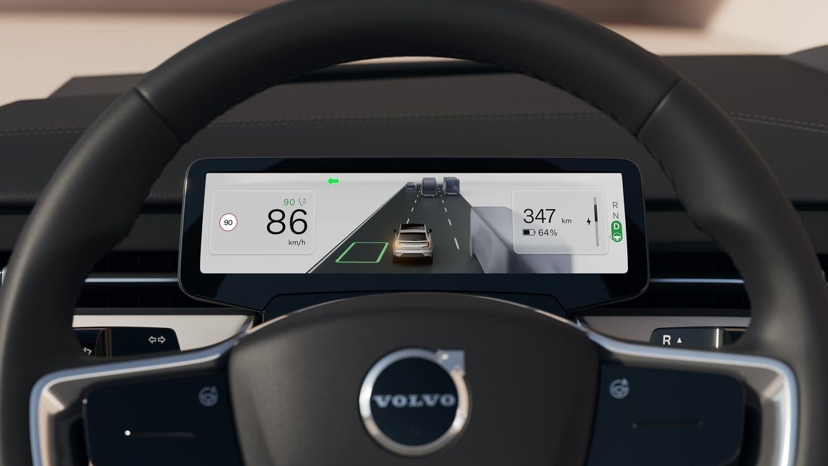 Volvo EX90 sistemi cartografici HD Google
