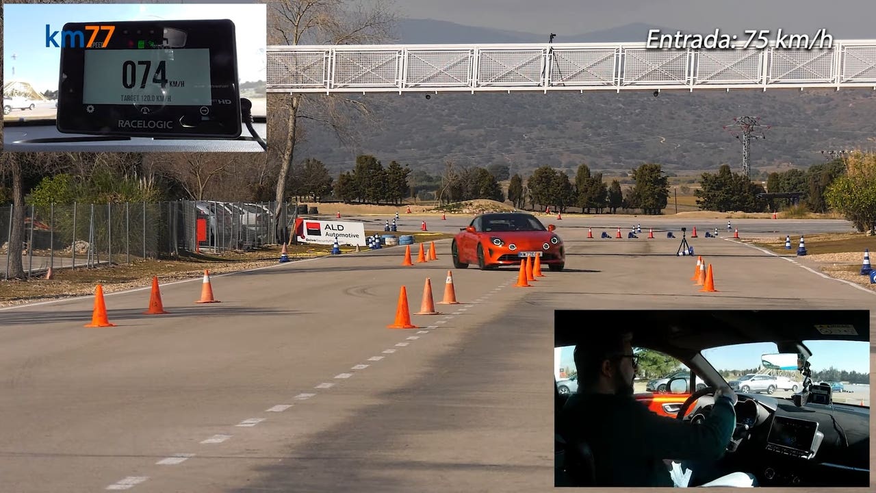 Alpine A110 S test alce