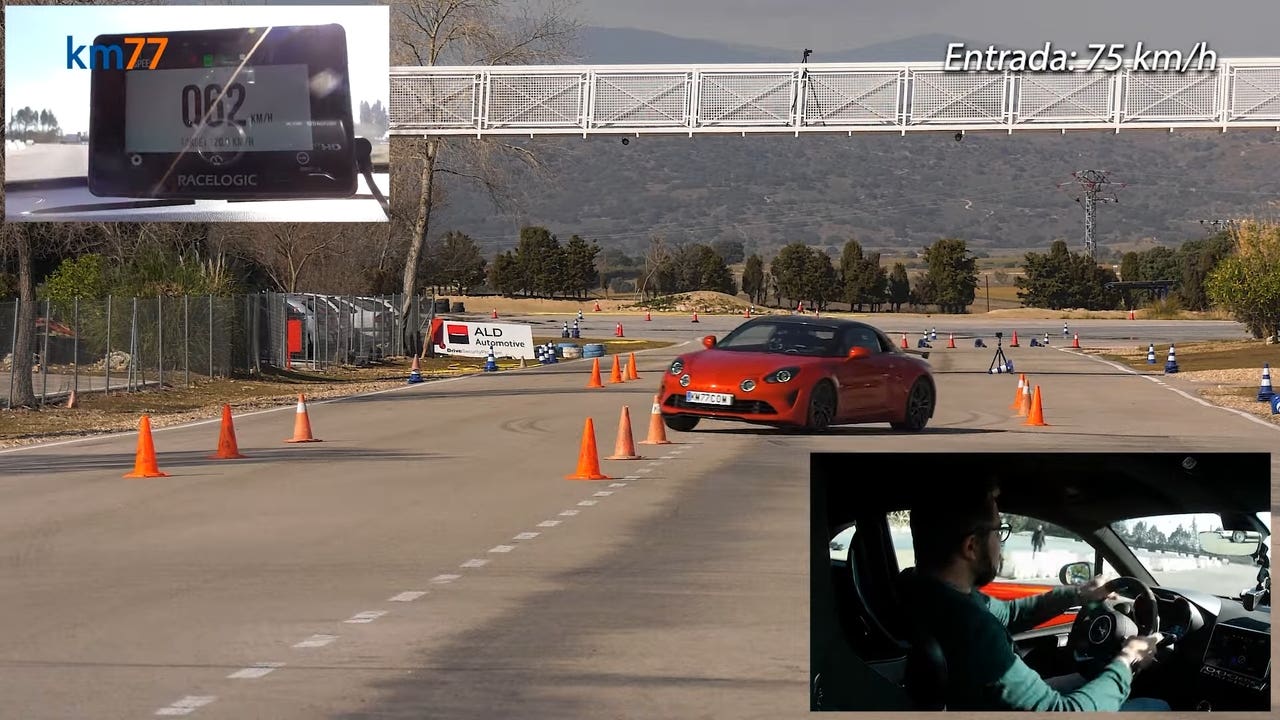Alpine A110 S test alce