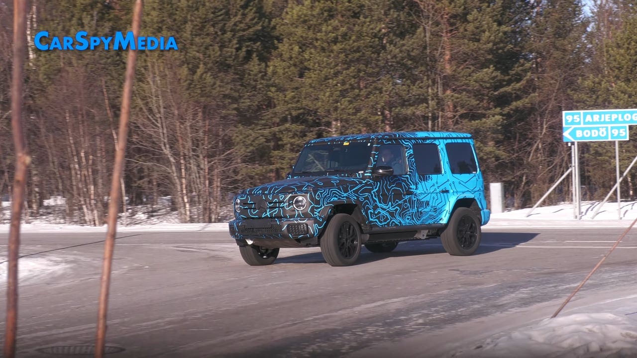 Mercedes EQG 2024 prototipo neve Nord Europa