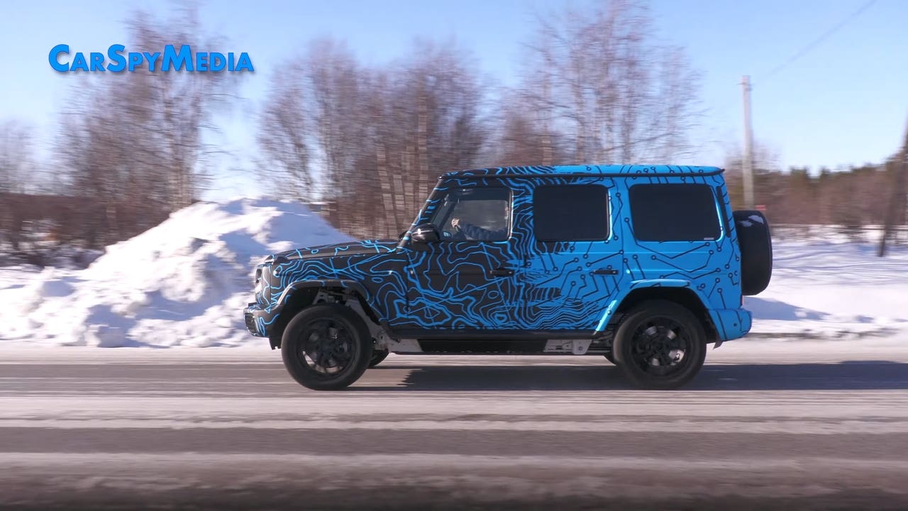 Mercedes EQG 2024 prototipo neve Nord Europa