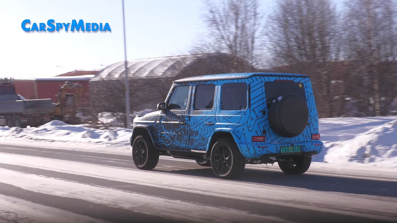Mercedes EQG 2024 prototipo neve Nord Europa