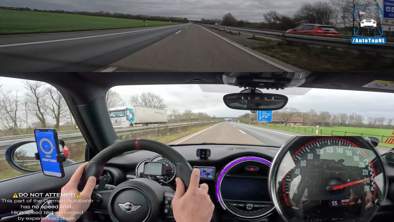 Mini John Cooper Works modificata test velocità