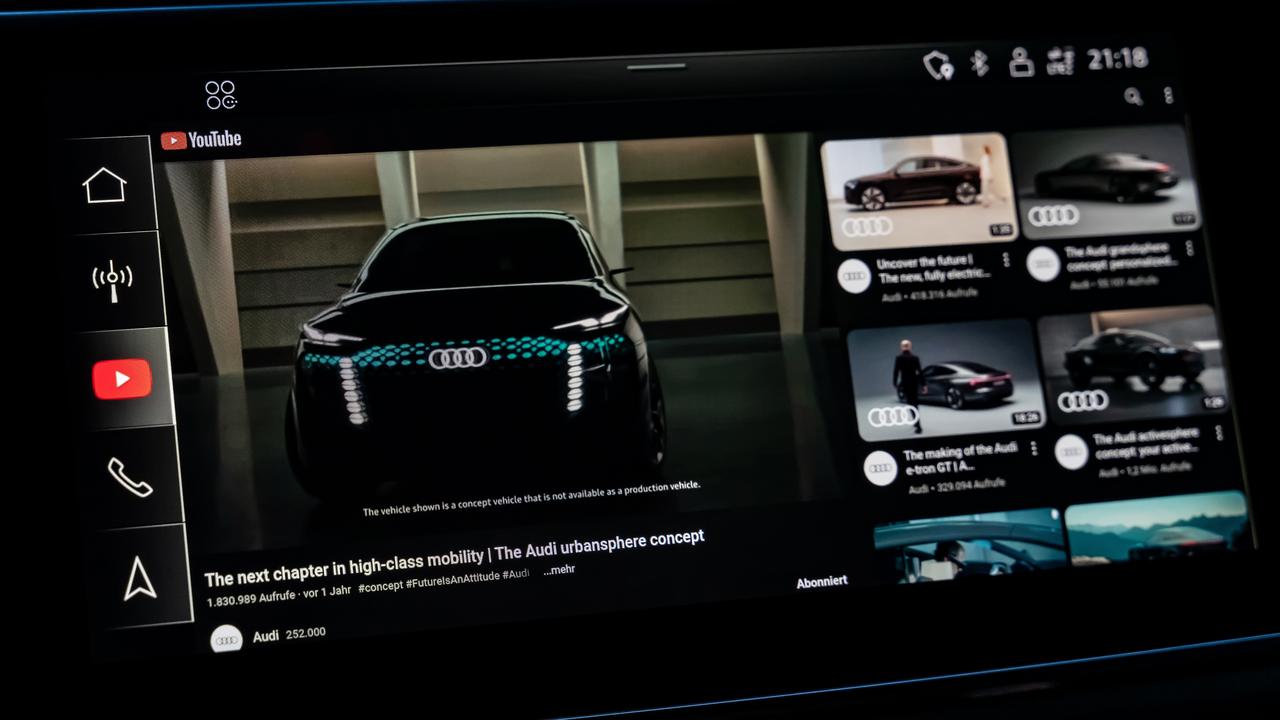 Audi integrazione YouTube