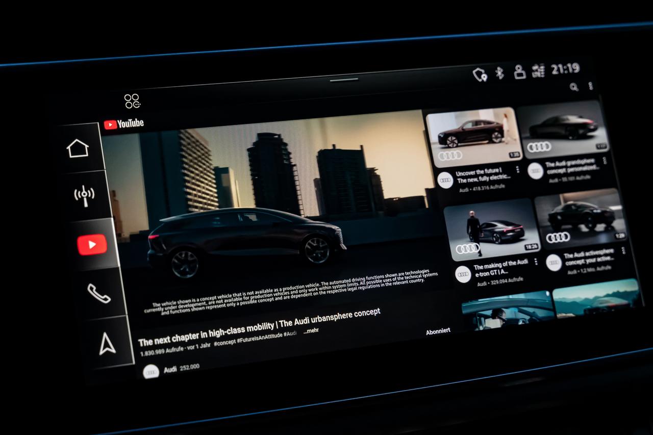 Audi integrazione YouTube