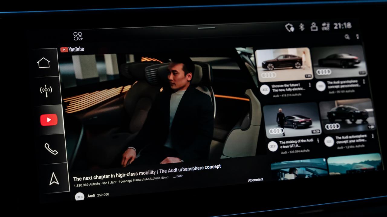 Audi integrazione YouTube