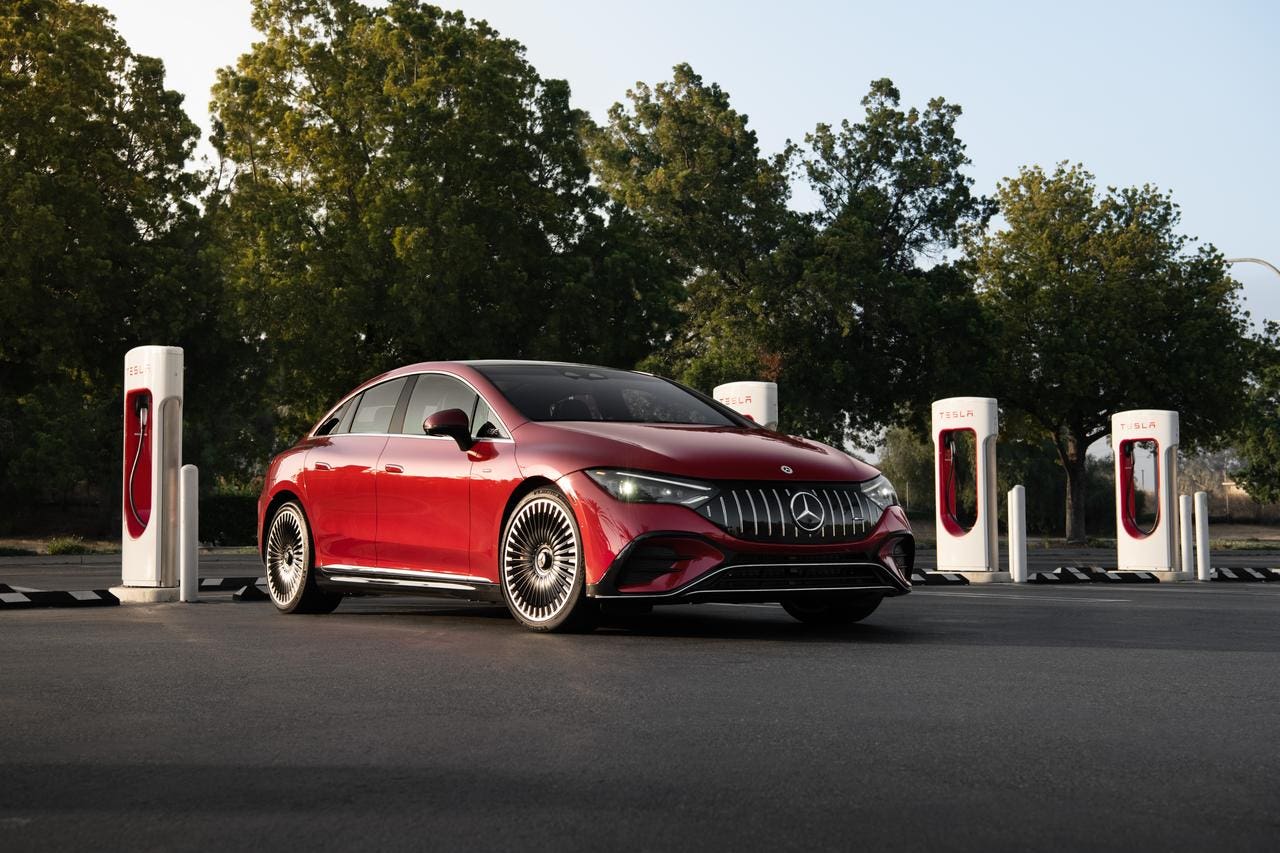 Mercedes Tesla Supercharger