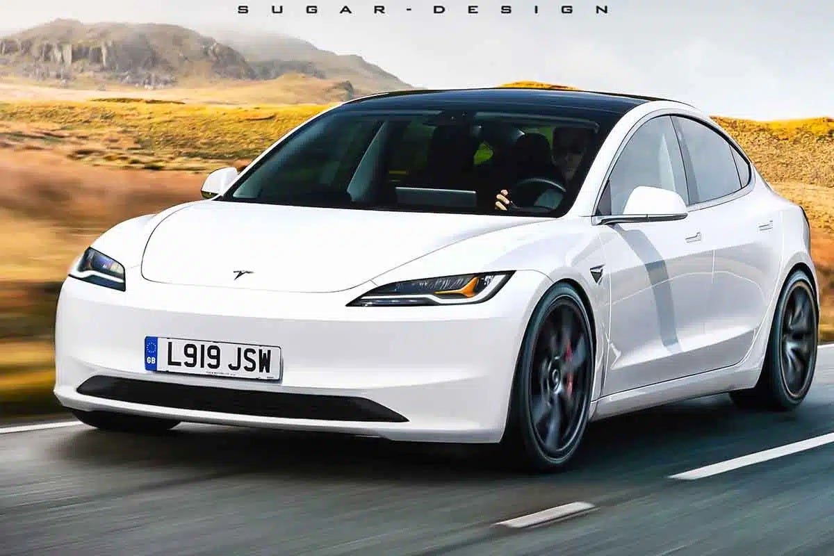 Tesla Model 3 render