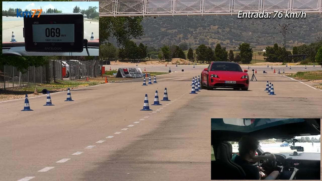 Porsche Taycan GTS test alce