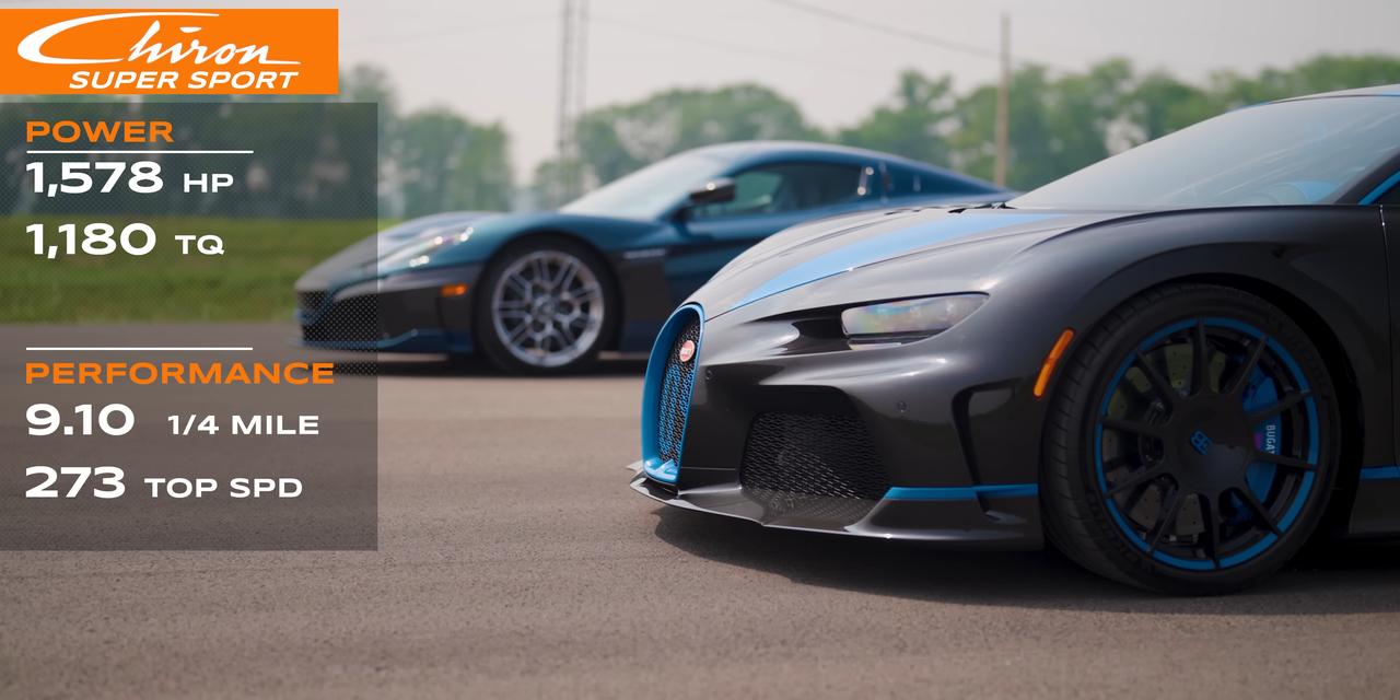 Rimac Nevera vs Bugatti Chiron Super Sport vs Tesla Model S Plaid