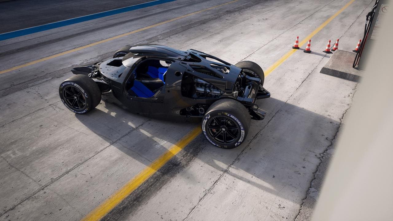 Bugatti Bolide sicurezza