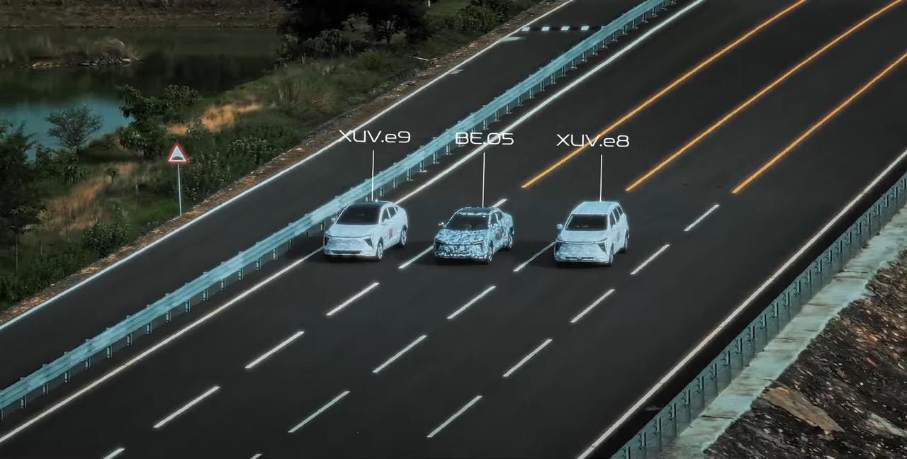 Mahindra XUV.e8, XUV.e9 e BE.05 teaser