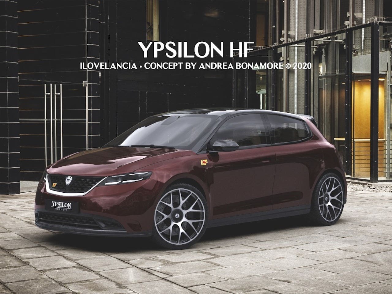Lancia Ypsilon HF 2025 render