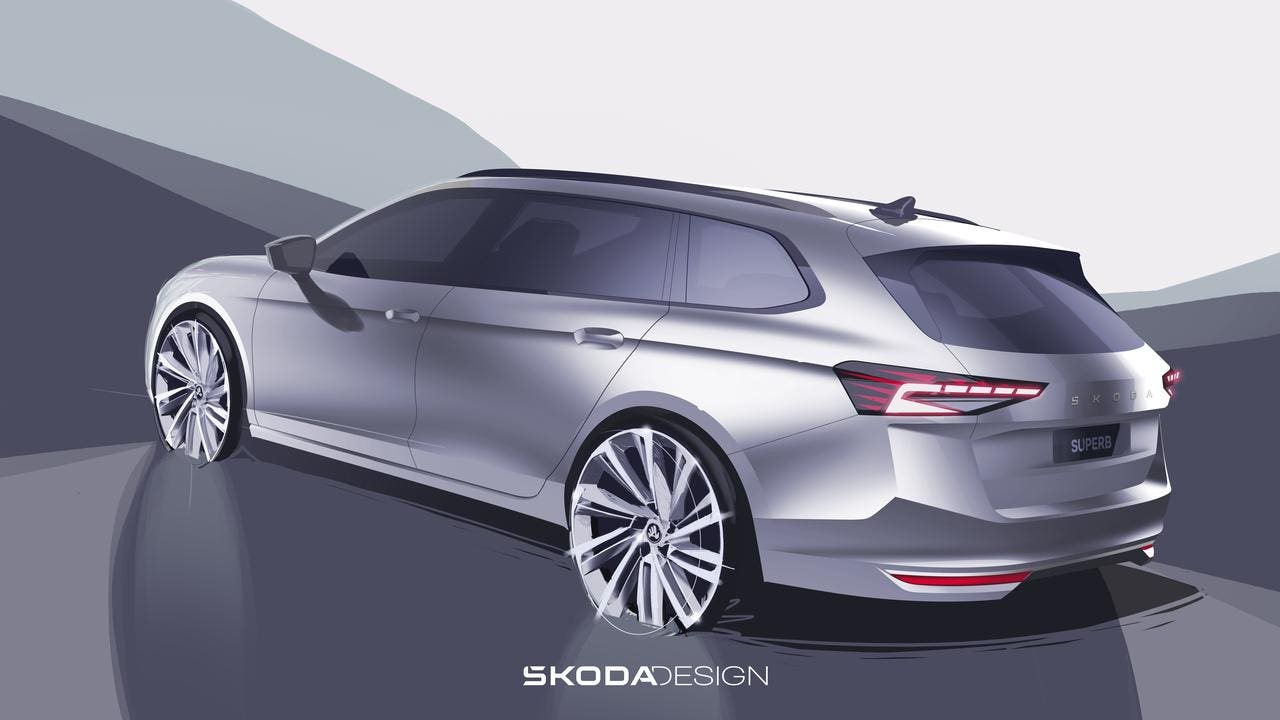 Skoda Superb 2024 bozzetti