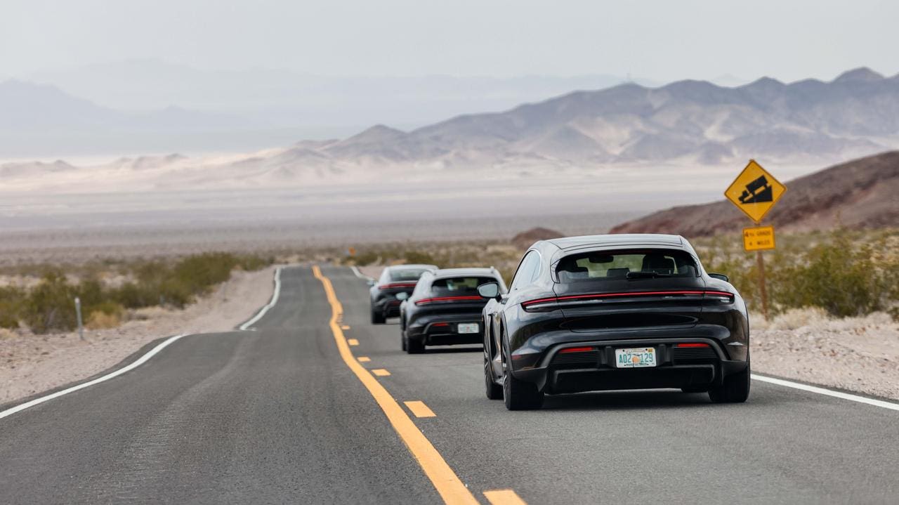 Porsche Taycan 2025 test