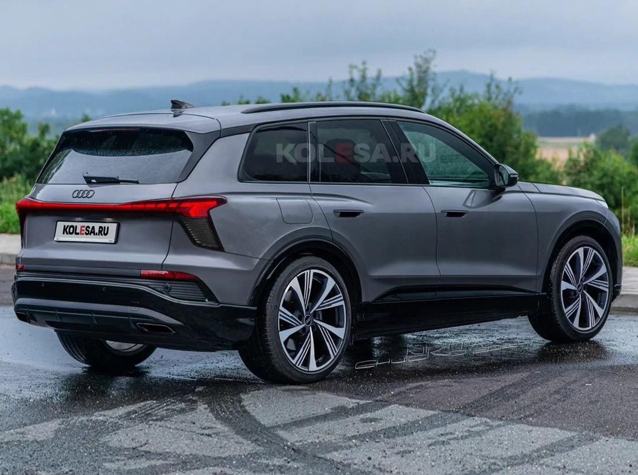 Audi Q9 2026 render Kolesa