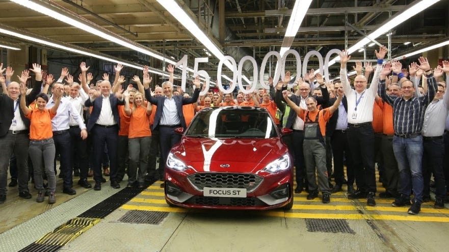 Ford Focus 15 milioni di veicoli prodotti a Saarlouis