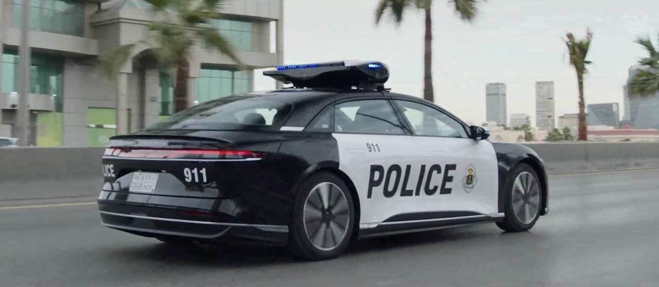 Lucid Air polizia saudita