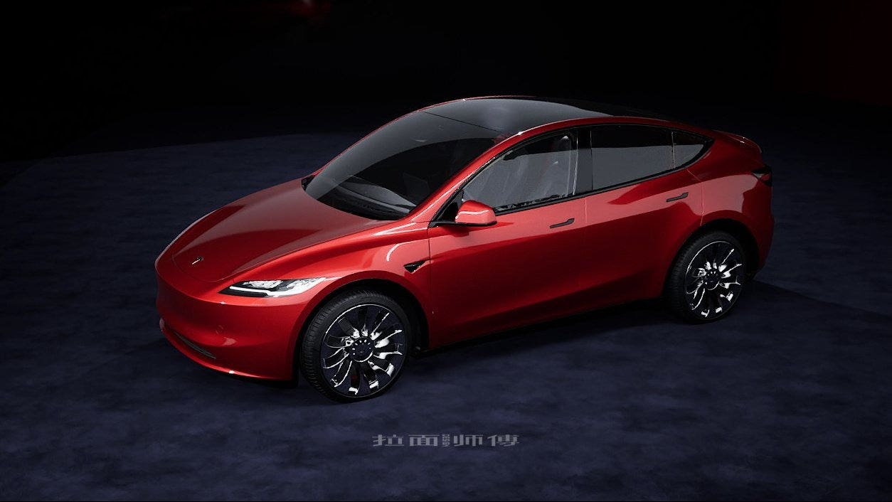 Tesla Model Y 2024 render