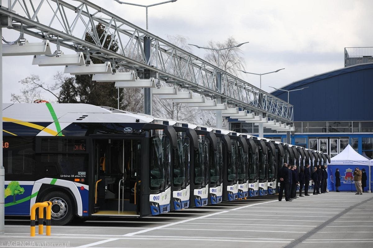 Bus elettrici Cracovia