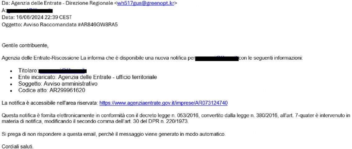 Ondata di false cartelle esattoriali per multe auto, bolli auto e per altri debiti via mail