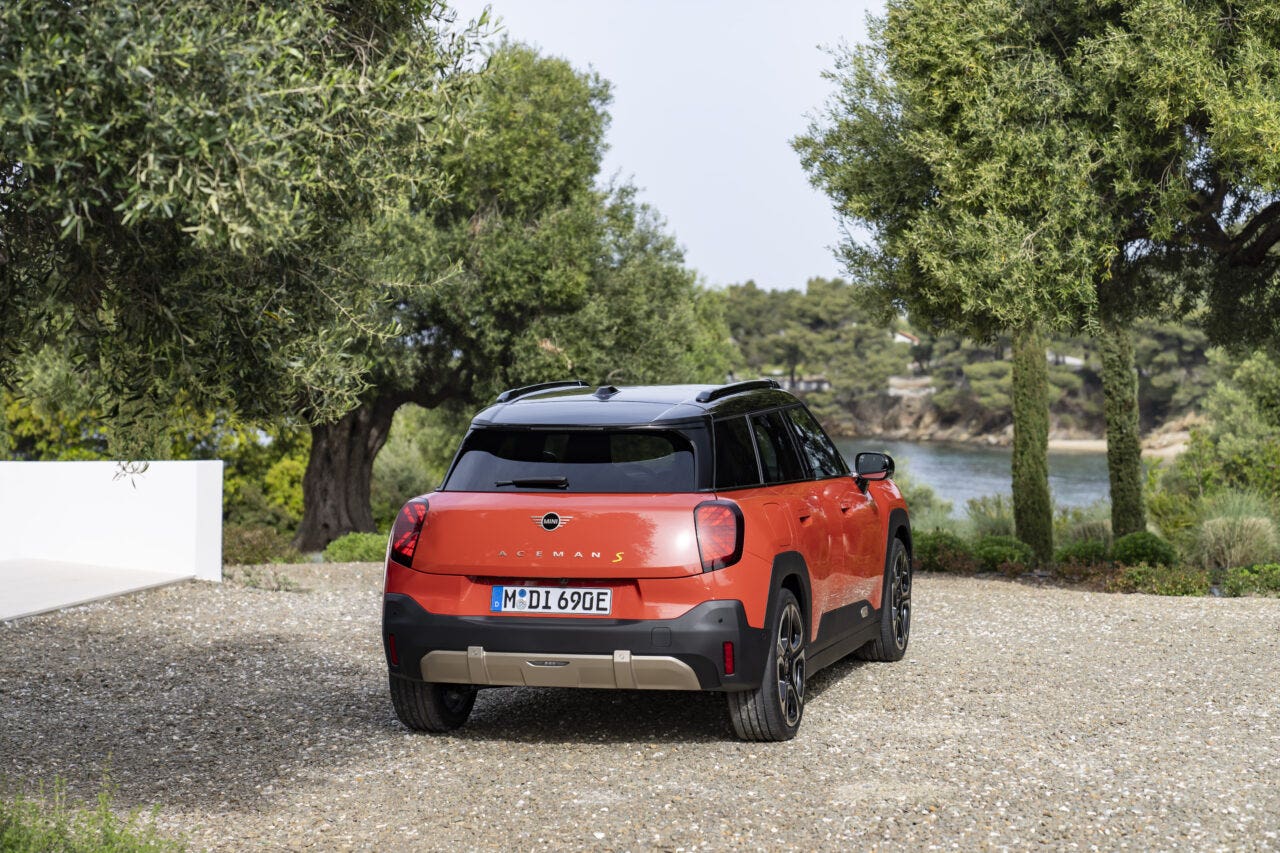 mini aceman elettrica dietro