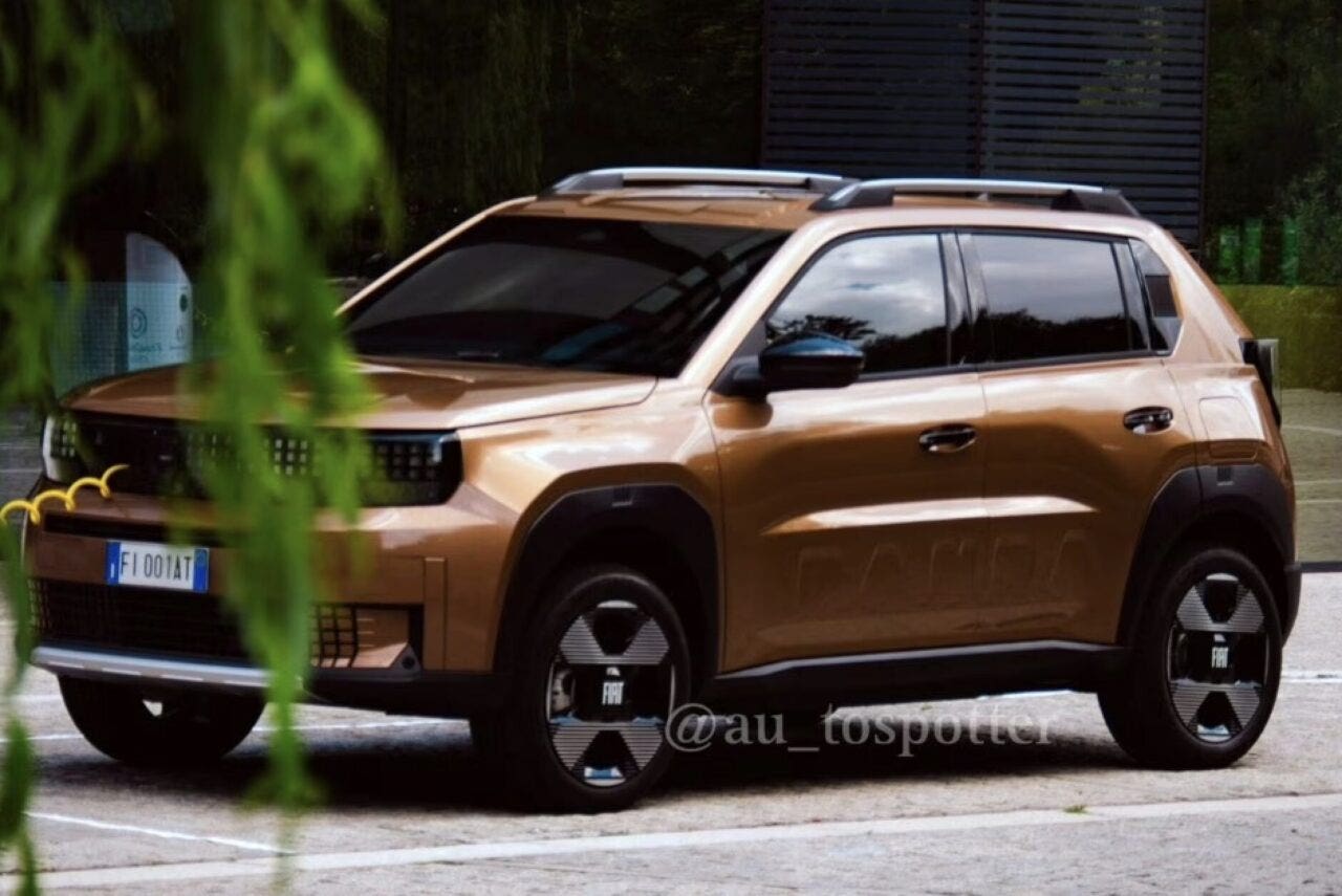 fiat grande panda color bronzo