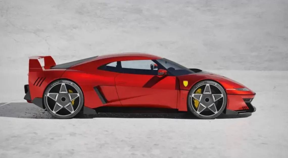 Ferrari F40 2024 render