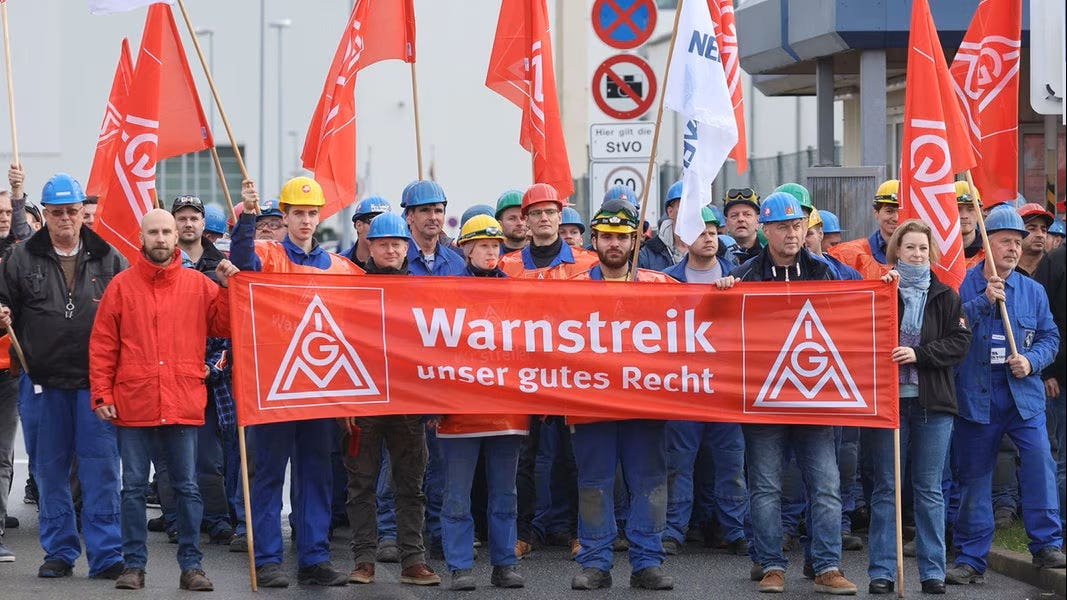 Protesta sindacato IG Metall
