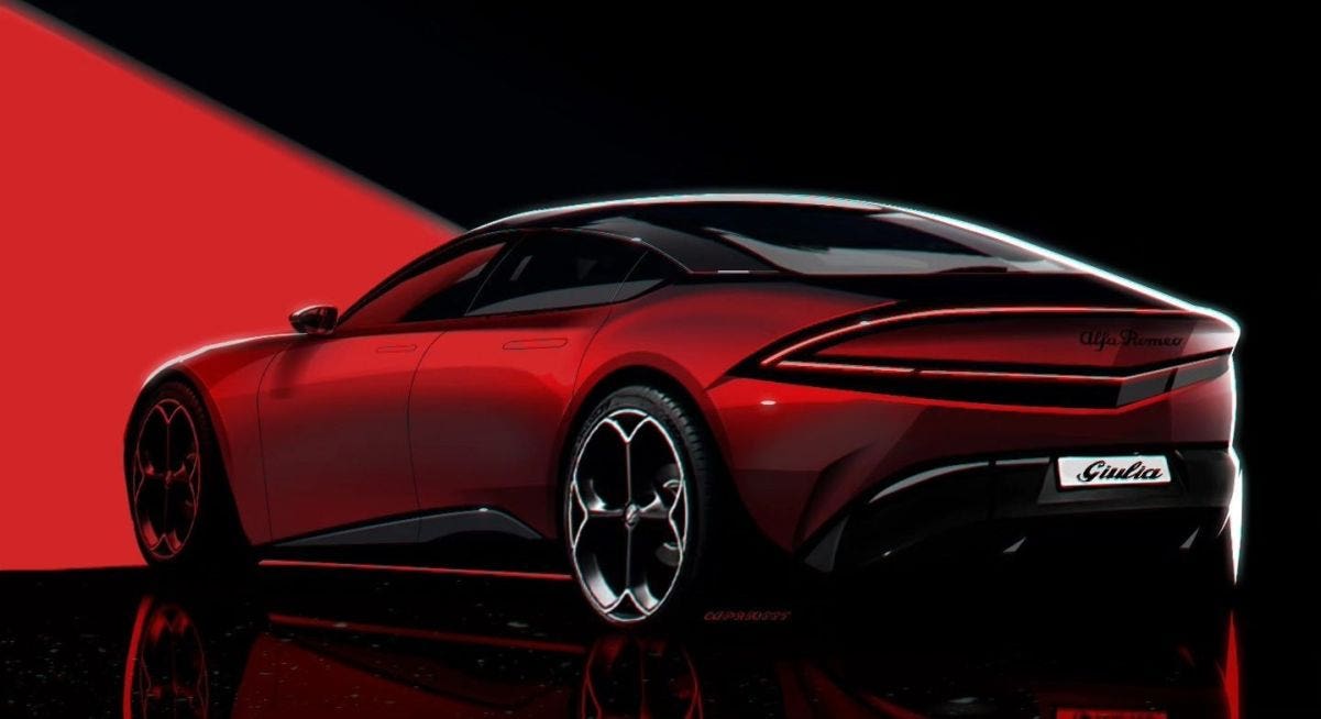 Alfa Romeo Giulia render Capriotti