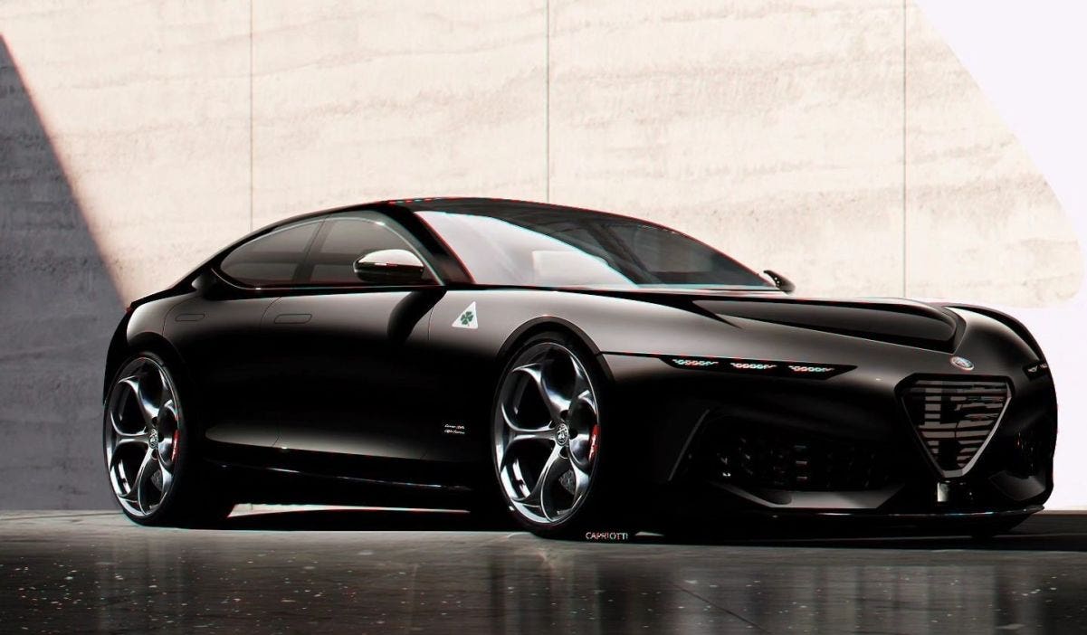 Alfa Romeo Giulia render Capriotti