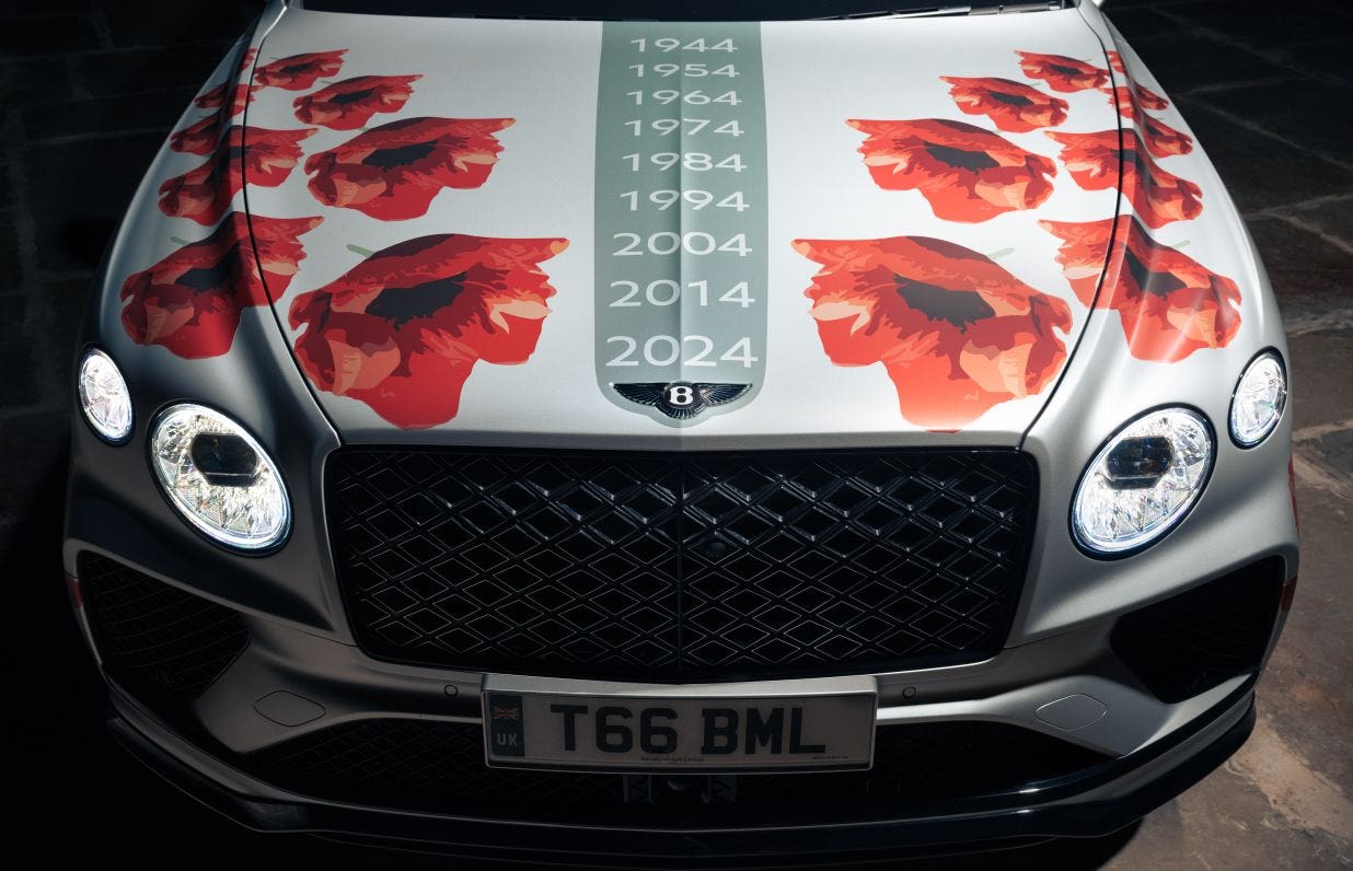 remembrance day bentley bentayga