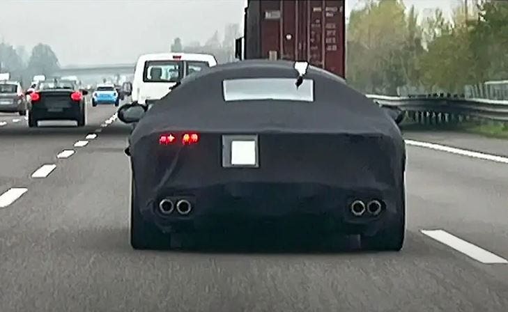 erede ferrari roma foto spia