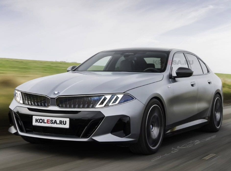BMW Serie 5 restyling Kolesa rendering