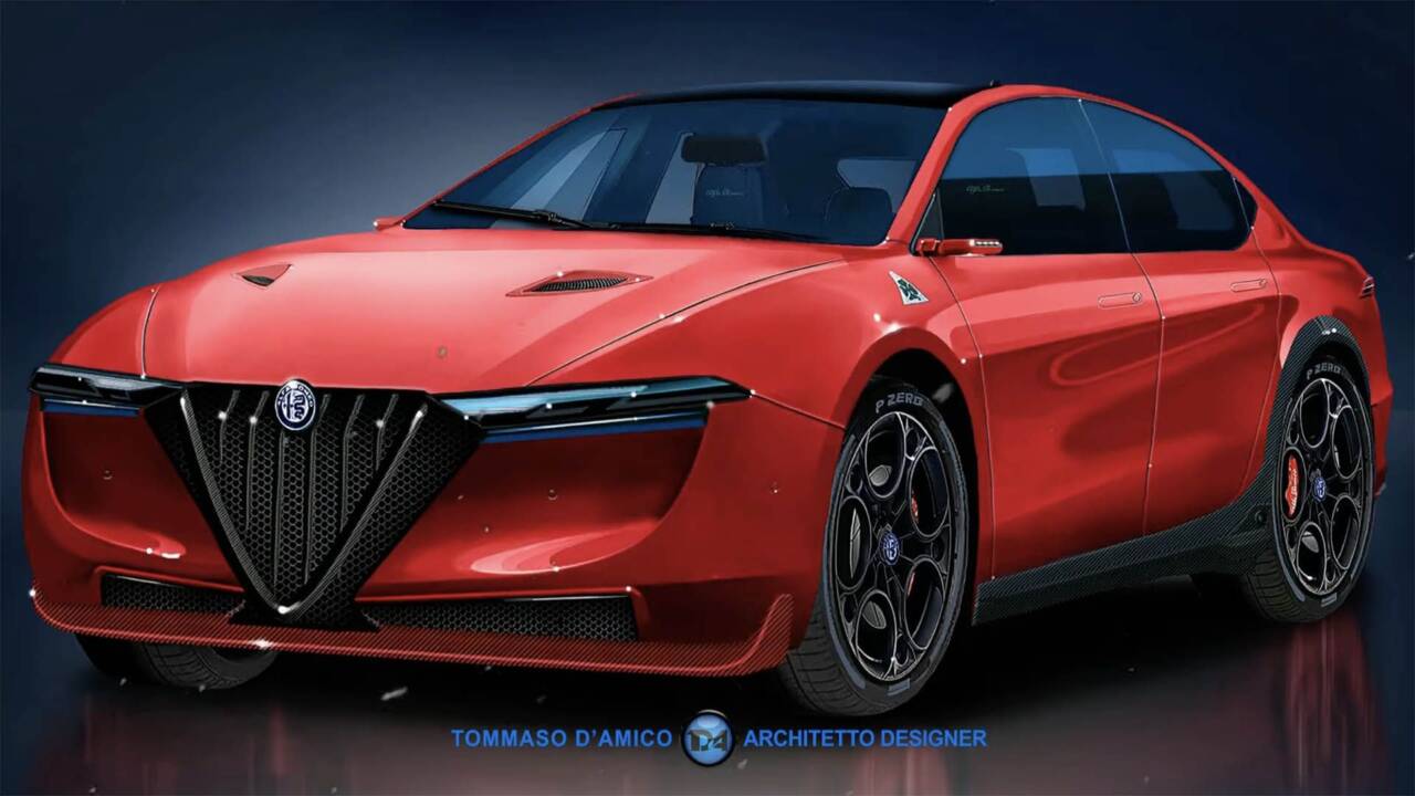 alfa romeo giulia rendering