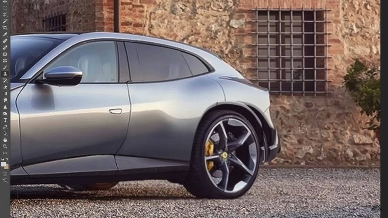 Ferrari Purosangue rendering sketch monkey