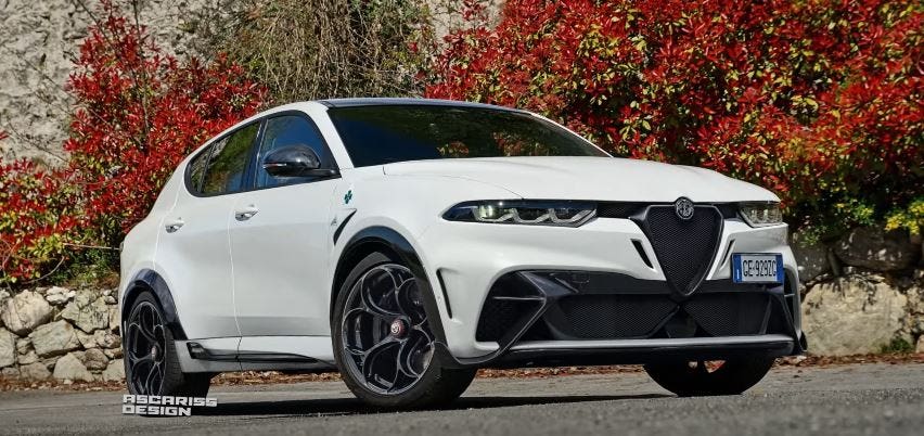 alfa romeo tonale GTA rendering