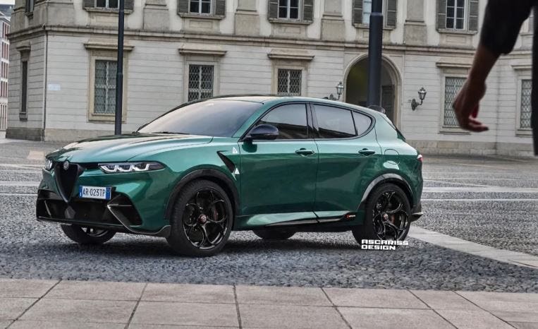 alfa romeo tonale GTA rendering