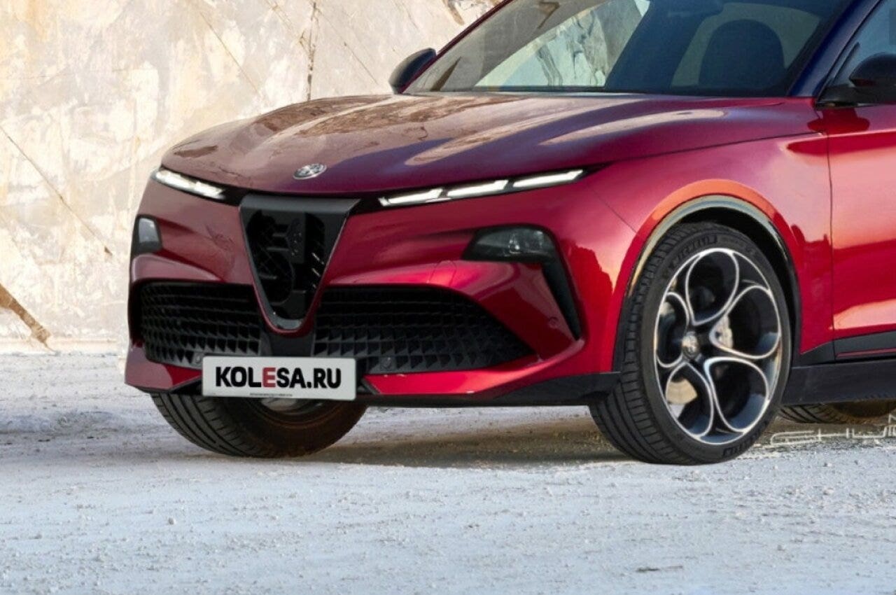 alfa romeo stelvio, rendering kolesa