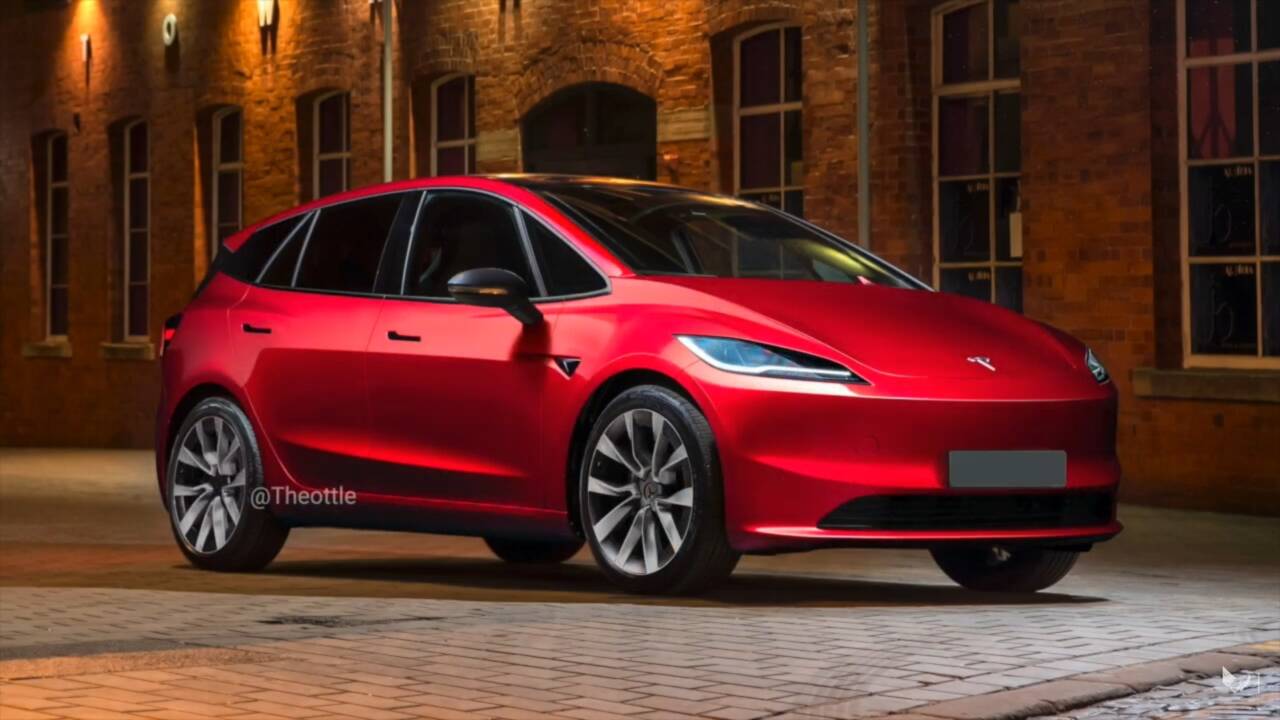 tesla model 2 rendering