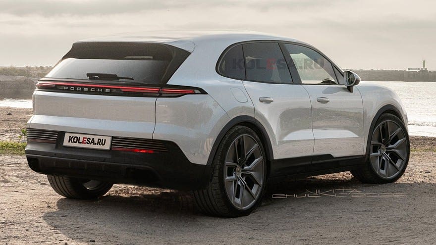 Porsche Cayenne kolesa rendering