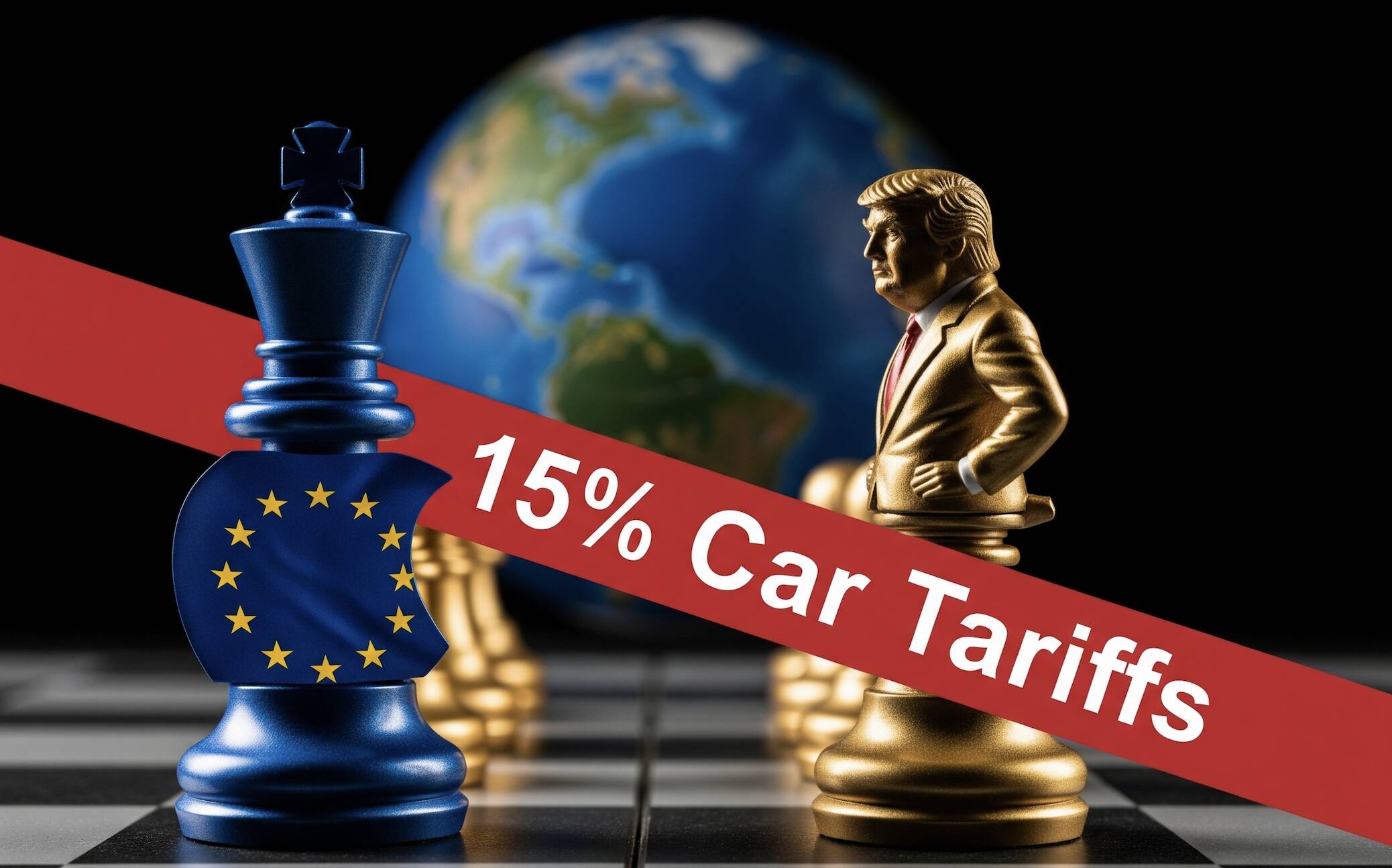 Dazi auto al 15% UE USA Trump