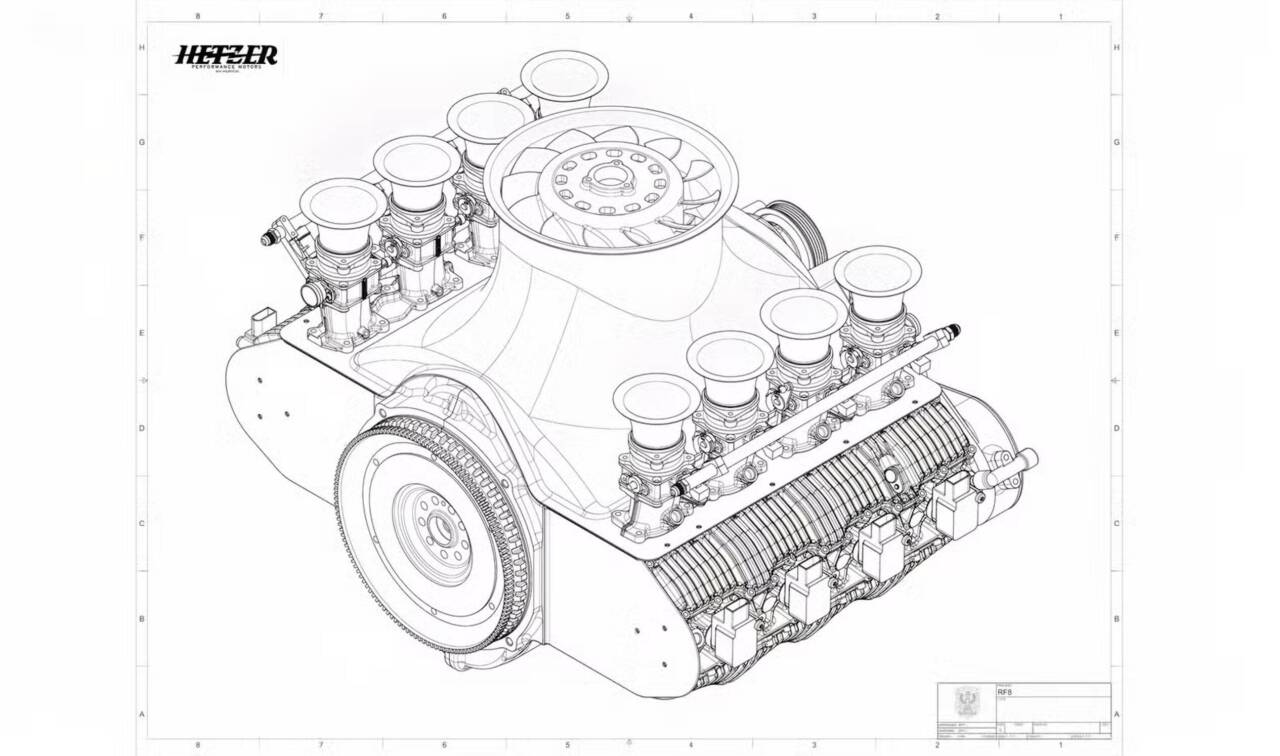 Motore boxer otto cilindri su un’auto di serie: sfida di Runge Cars